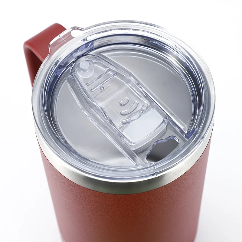 Hot Selling 12oz Stainless Steel Insulated Tea Cup 17oz Home Thermos Drinkware Office Vacuum Coffee Mug with Handle