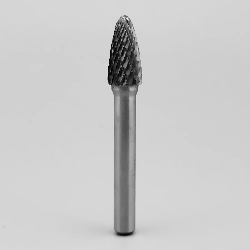 
High Quality Cross Toothing Arc Pointed Tree Tungsten Carbide Rotary Burrs 