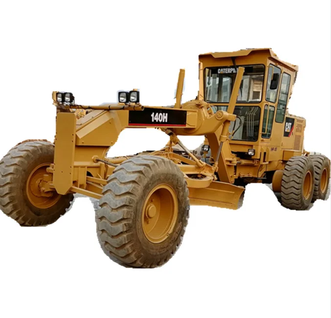 Оригинальный японский бренд подержанных кошек машина Caterpillar 140H автогрейдер
