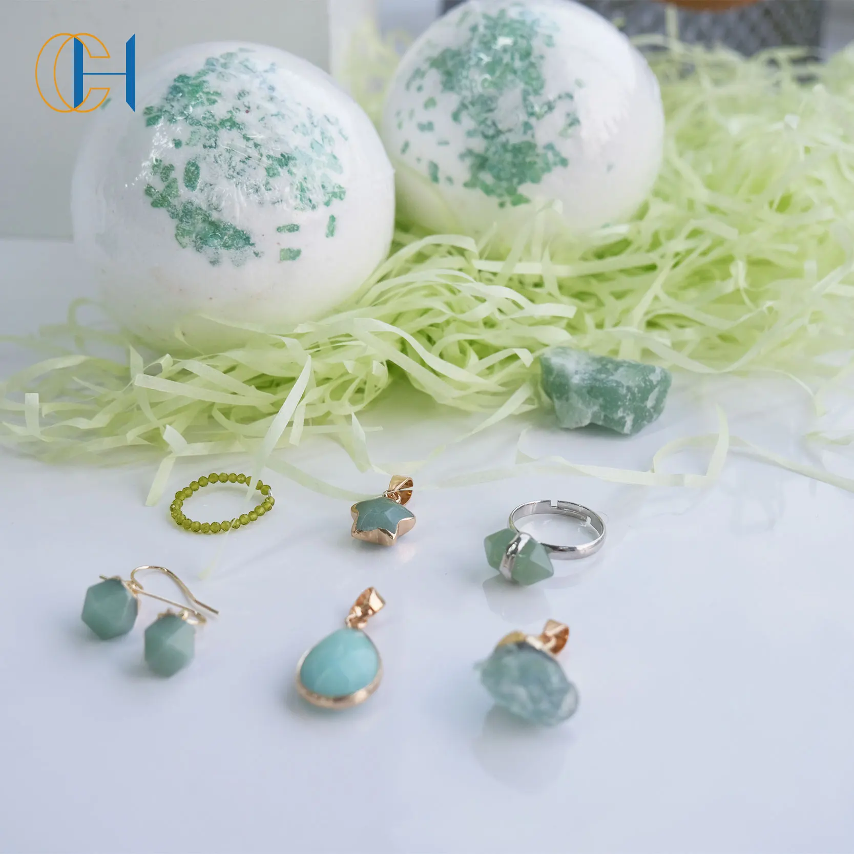 C&H Lucky Bath Bomb Blind Box Gift Christmas Surprise Romantic Bathroom Play Body Care Bath Bomb With Custom jewellery Inside