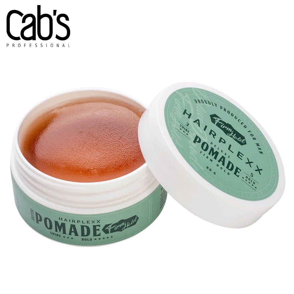 Professional water soluble hair care product moderate shine firm hold pomade enhance hair style
