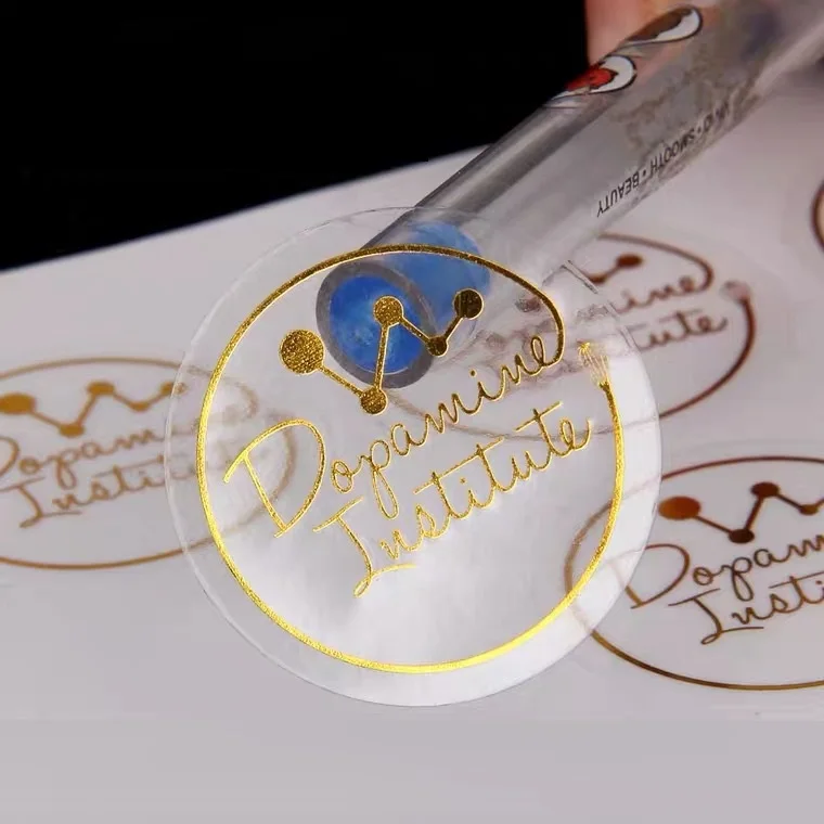 Flat Sheet Stickers PVC Vinyl Round Packaging Label For Medicine Bottle Label Sticker Coated Paper Bottle Label