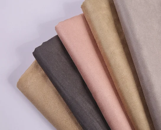 Good stretch four-ways double side hot sell suede fabric for garments
