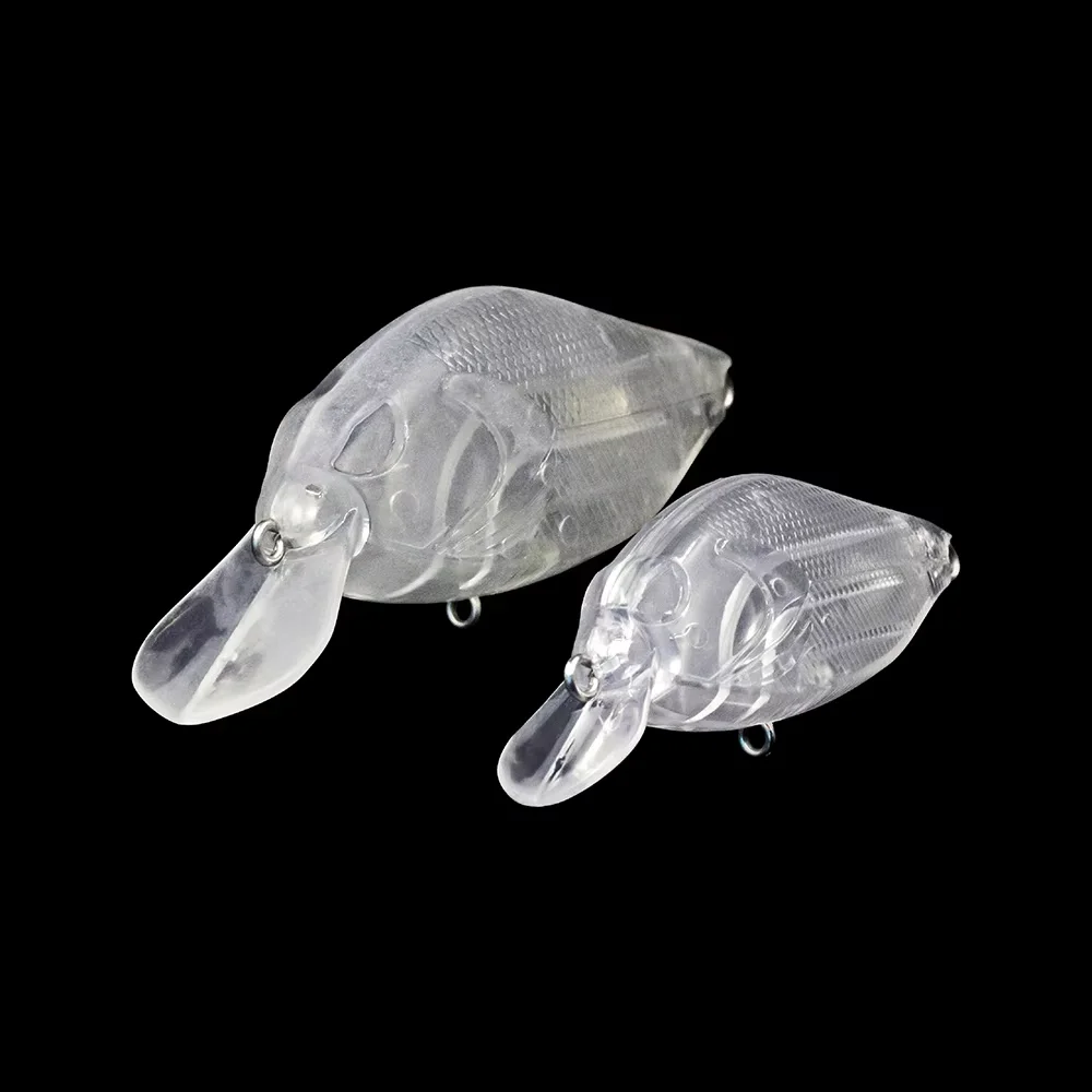 Factory Blank OEM Stocky Crankbait River VKR68 Bait Body Lovely Stout Wobblers Unpainted Logo Custom Fishing Floating Lure