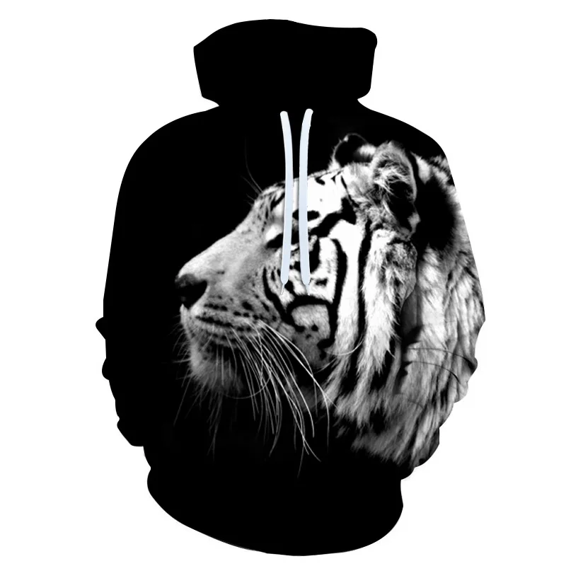 Three - dimensional realistic tiger king pattern 3D Sublimation Sweater