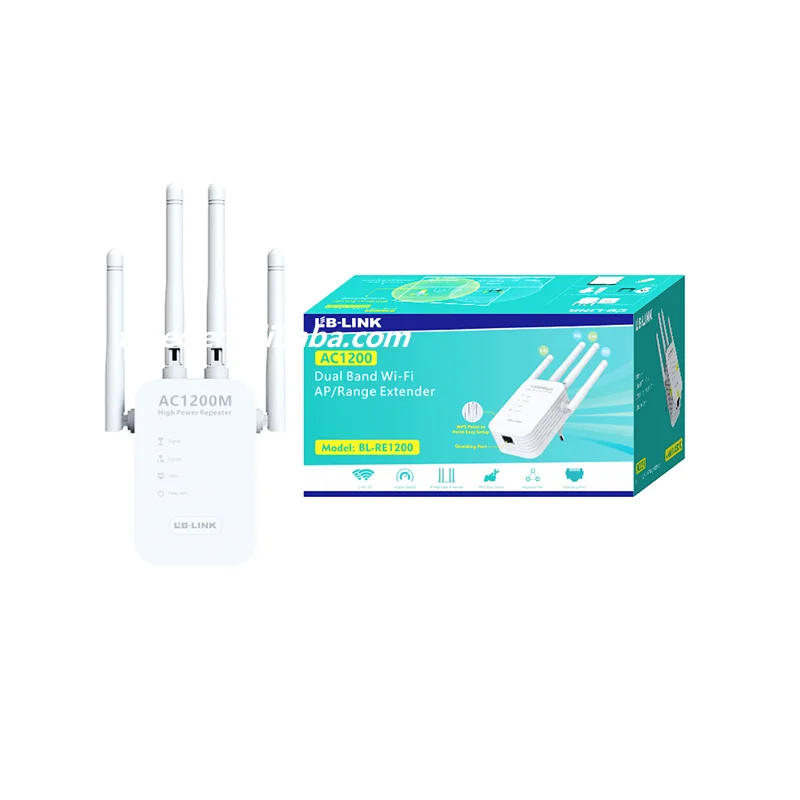 BL-RE1200 Wi-fi Repeater AC1200M 2.4G/5G Wifi Range Extender Indoor Wi-fi Signal Booster Amplifier