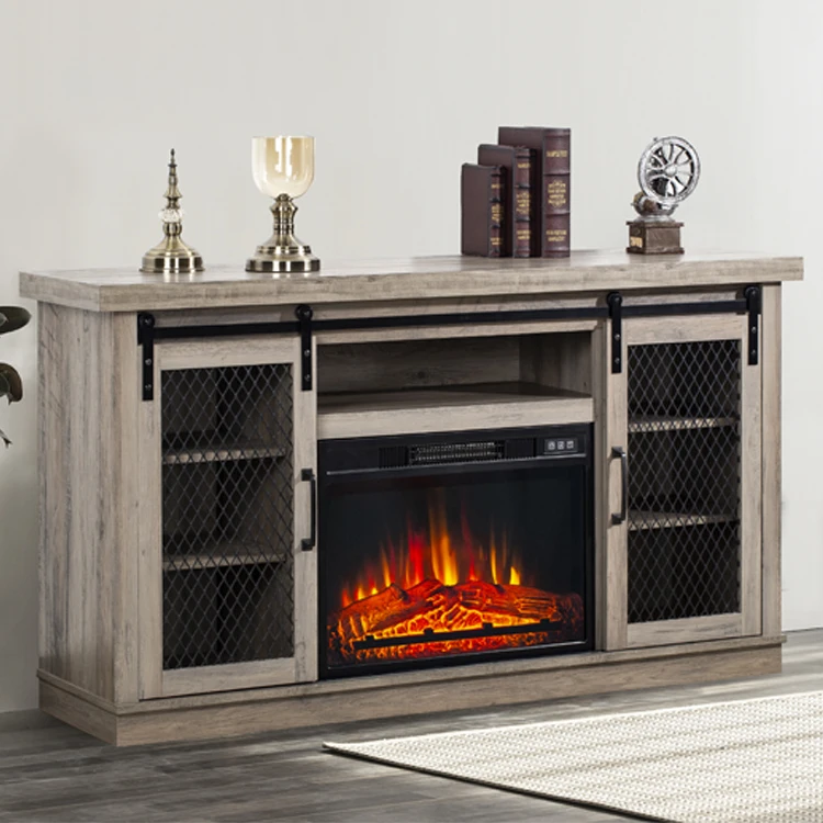 Мебель для гостиной, фермерский дом Mueble TV Con Chimenea, развлекательный блок, современная ТВ-приставка с камином