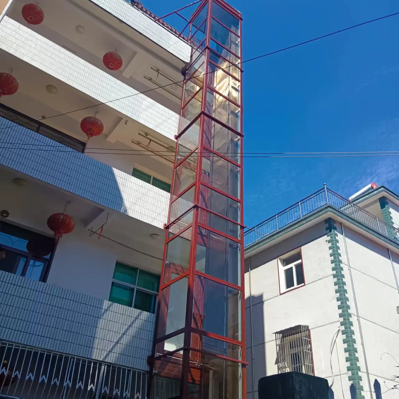 China High Quality Home Elevators Small Residential Lift Freestanding Ascenseur Outdoor Passenger Glass House Luxury Elevator