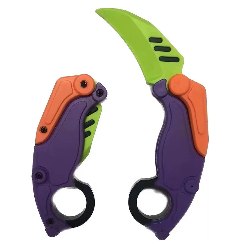 New trending product toys kids 2024 Amazons hot sell kids fidget toys karambit knife for decompression fidget gravity knife toy