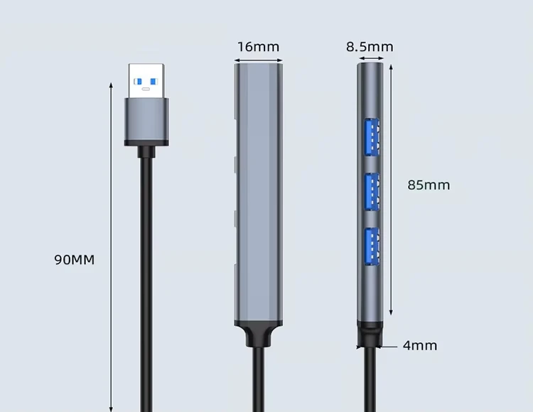 TKT 4-в-1 многоразветвитель USB 3 0-концентратор док-станция для USB-3 0 2 4 порта OTG адаптер HDMI интерфейс ноутбук Pro ПК компьютер