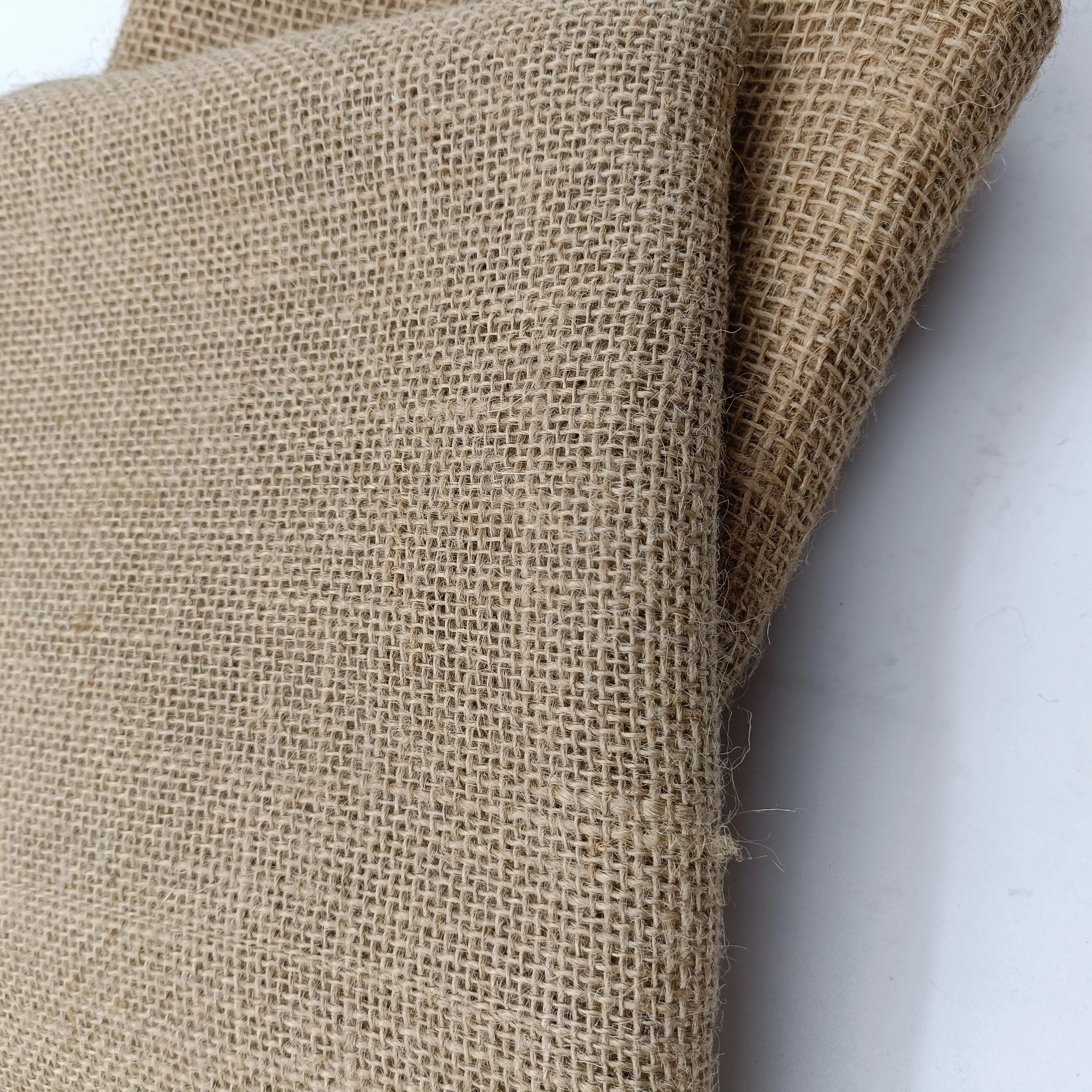 Custom Natural Hemp Burlap Cloth Roll Heatproof Gunny Fabric Burlap Fabric