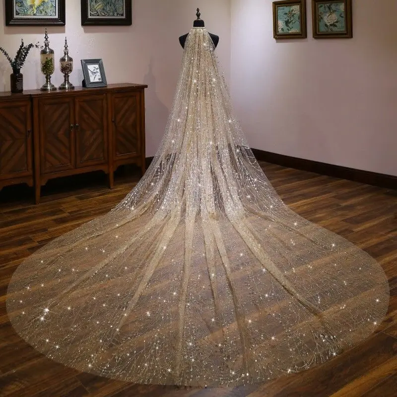  Long Tulle Wedding Bridal Veil