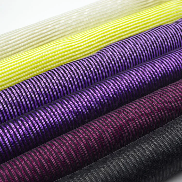 High Strength Safety  Colourful Stripe Filter Net Nylon Mesh for Shopping Bags