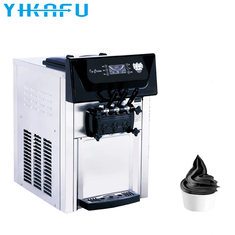 countertop 3 flavor portable soft serve ice cream machine with night fresh function