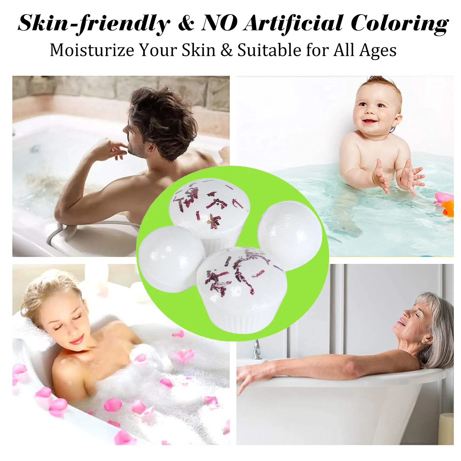 Bulk cupcake bath bombs press bath ball with flowers 120g boom cake explosion salt bath ball