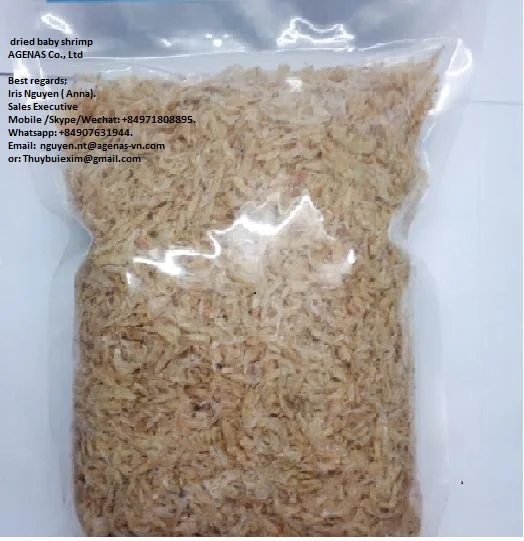 Dried small shrimps HACCP HALAL from Agenas co.ltd in Viet Nam with best quality +84973666089