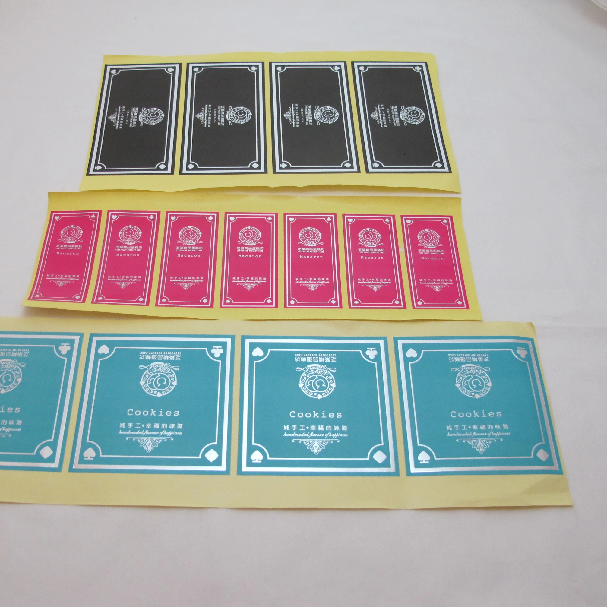 Factory Wholesale Roll Logo Printed Textured Paper Red Wine Label Sticker For Glass Bottle Perfume