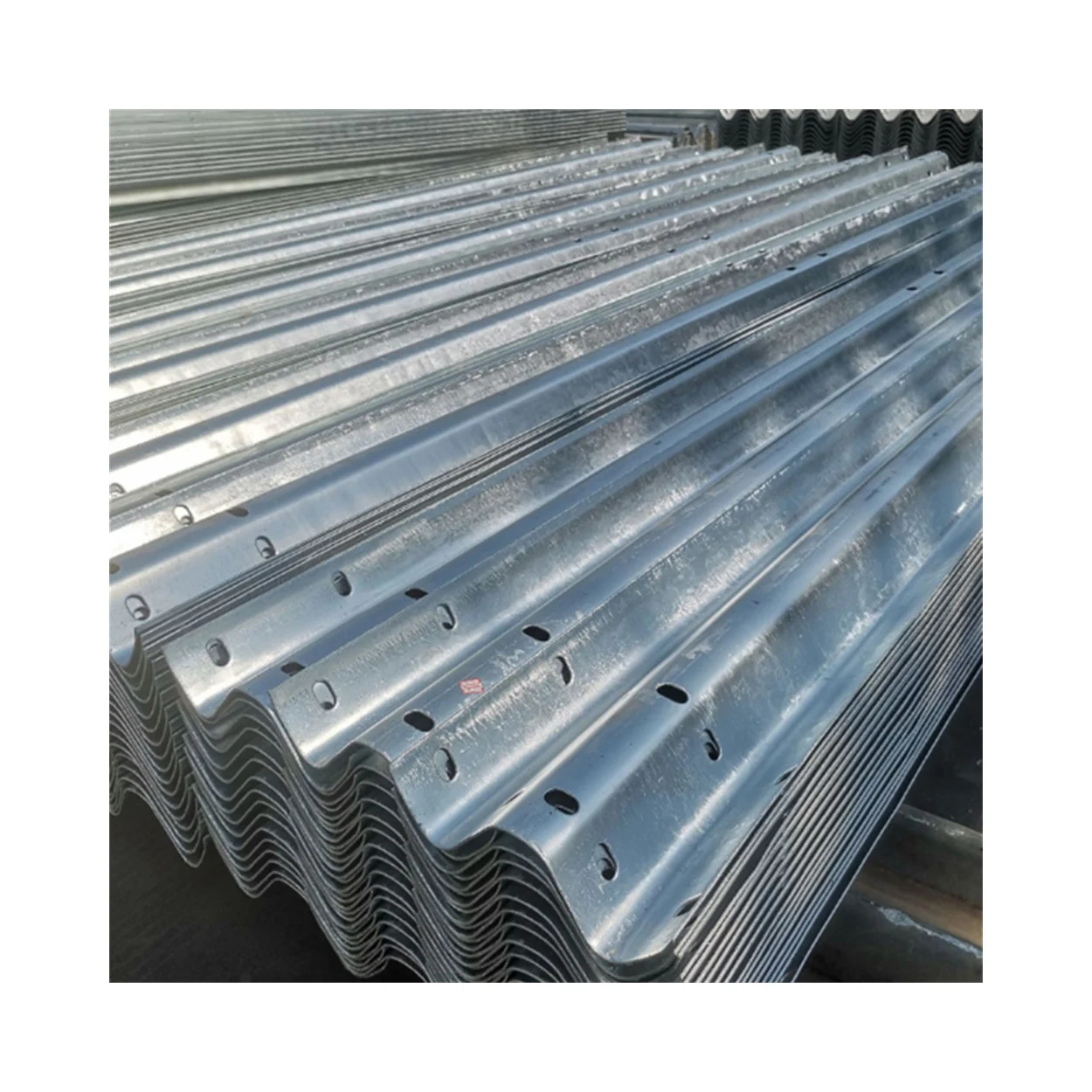 Coating Beams Highway Steel Construction Flex Corrugated Beam Guardrail
