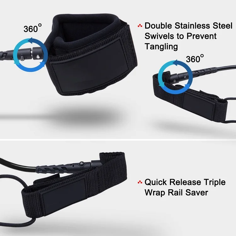 Surfboard Leash Premium Surf Board leash Cord Legrope TPU Surfing Leg Rope