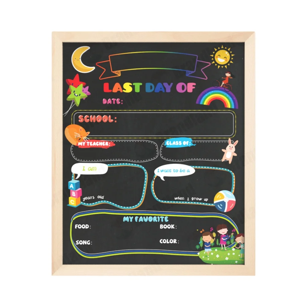 Винтажные доски из твердой древесины, Настольная цветная печатная доска, деревянная доска для записей, доска, свободно стоящая полка