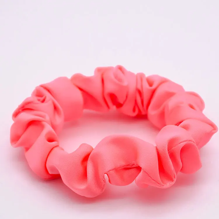 Hair Accessories Elastic polyester Hair Ties Band 15mm polyester Hair Scrunchies  for Women