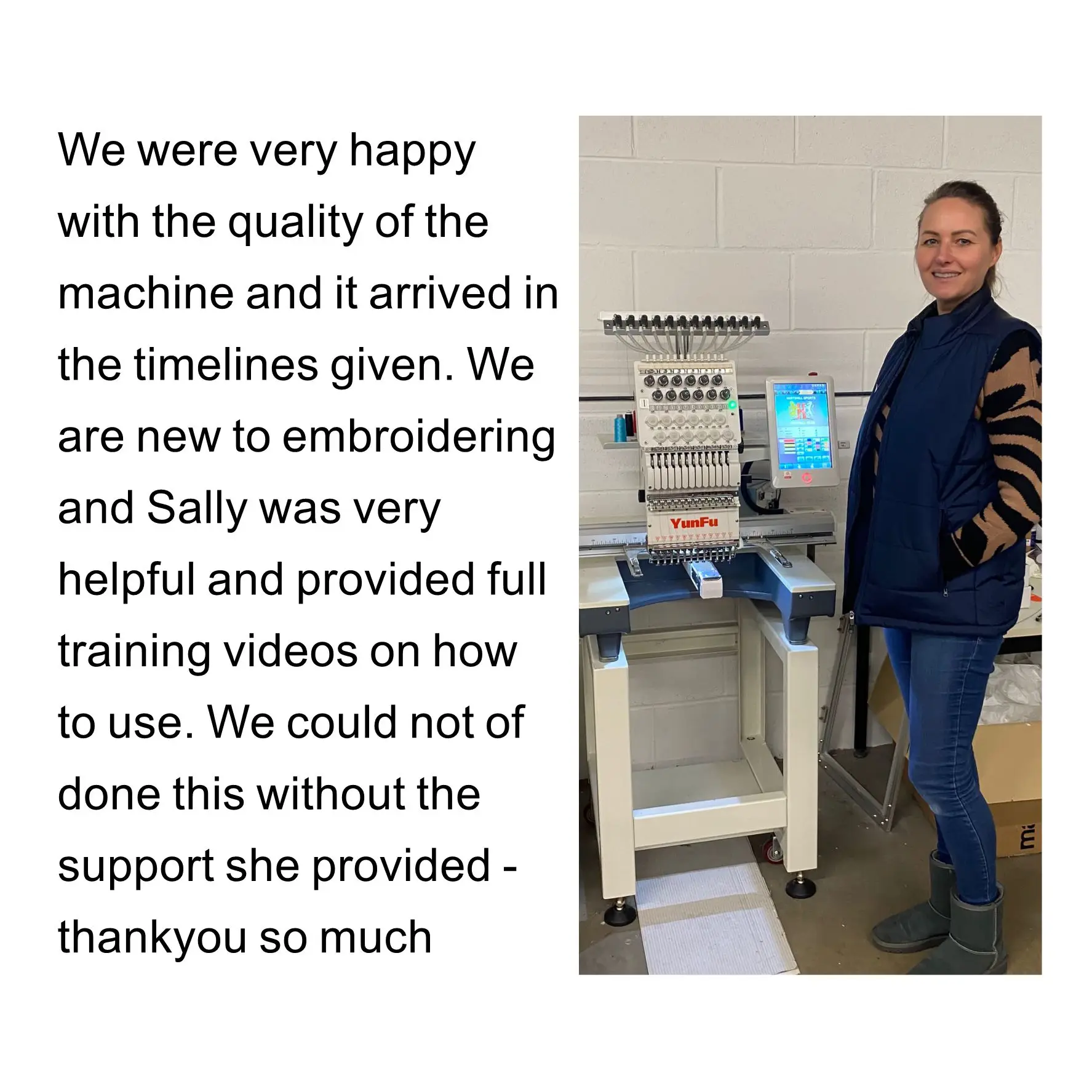 Doorstep Delivery For New Original YunFu 12-15 Needle Embroidery Machine