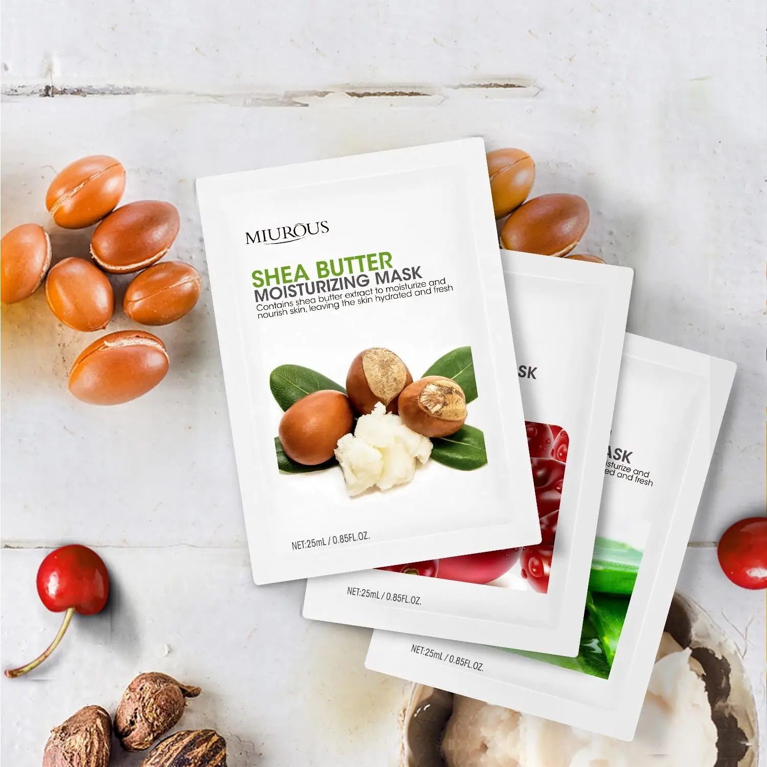 Shyway Oem Korean Natural Fruit Hydrating Whitening Face Sheet Mask Beauty Oil Control Moisturizing Skin Care Facial