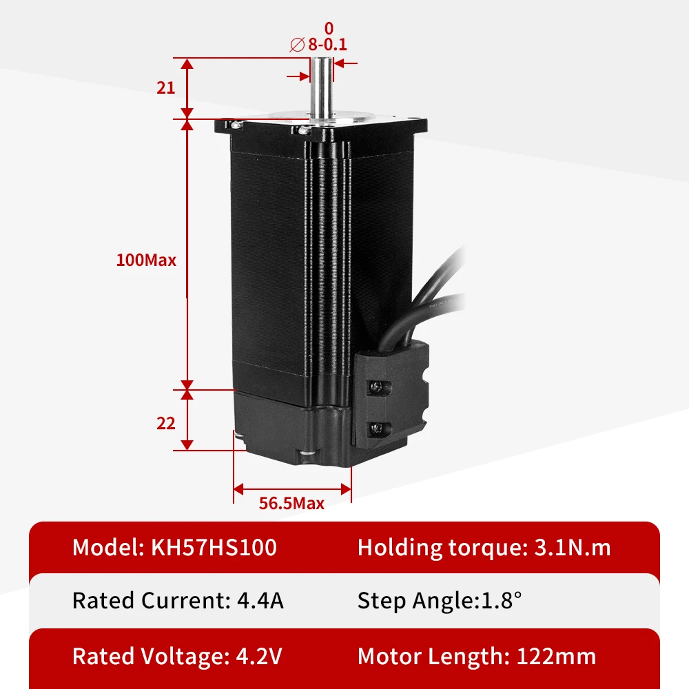 Kaihong 57*57*100+22mm 24v 3.1N.M Nema 23 Hybrid Stepper Motor Closed Loop With Encoder Kit For Cnc/Robot Machine