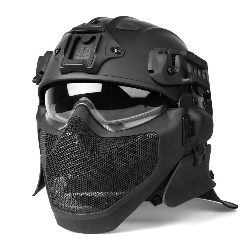 Modular full protection puncture resistant fireproof Riot Helmet Anti Ballistic carbon fiber tactical helmet