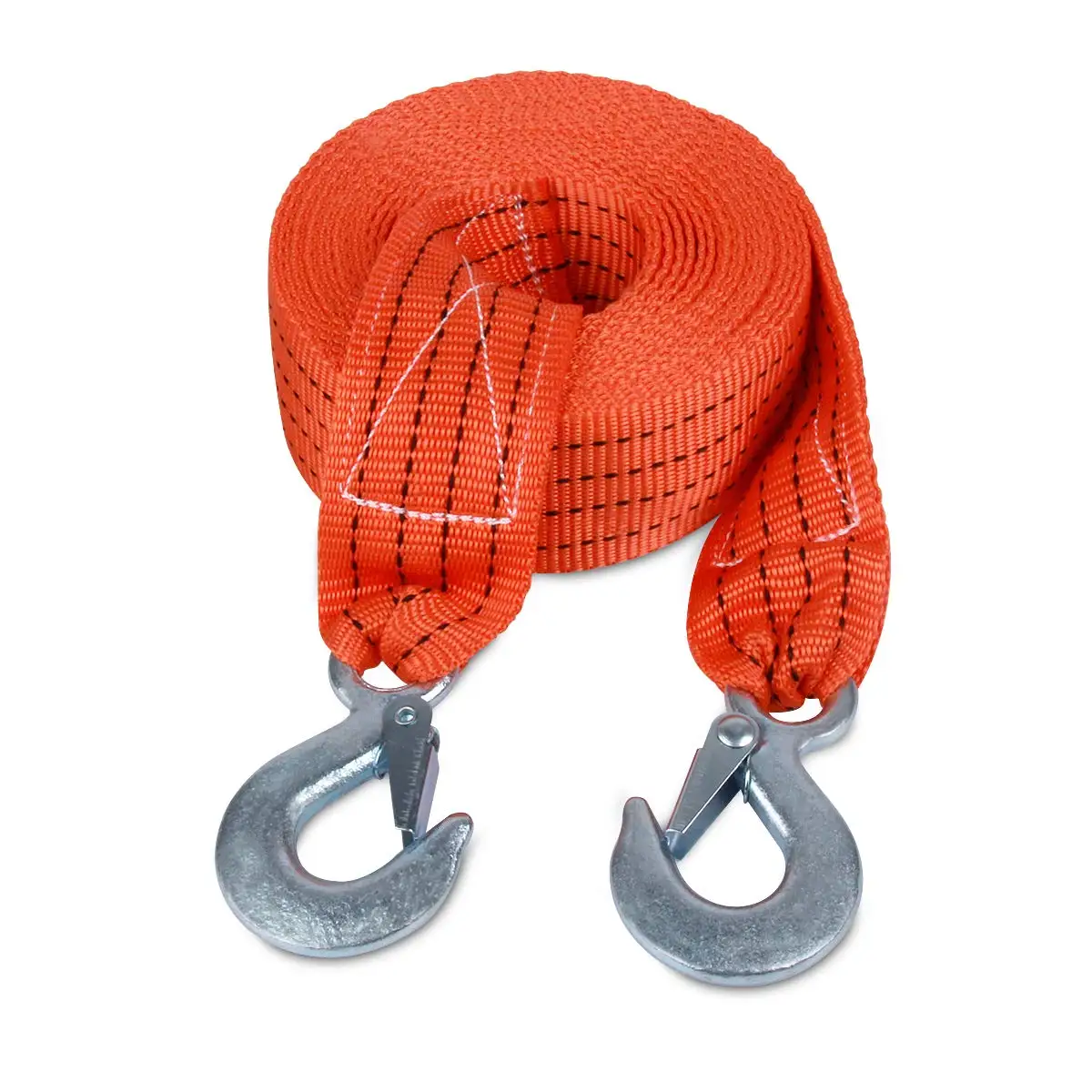 Tow Strap with Hooks Recovery Strap 10,000LB Break Strengthened Towing Rope for Towing Vehicles in Roadside Emergency