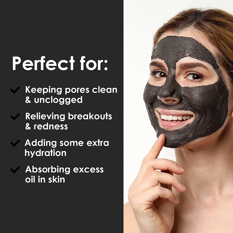 Private Label Women Men Natural Face Skin Care Improve Blackheads/Whiteheads/Acne/Clogged Pores Dead Sea Mud Mask For Oily Skin