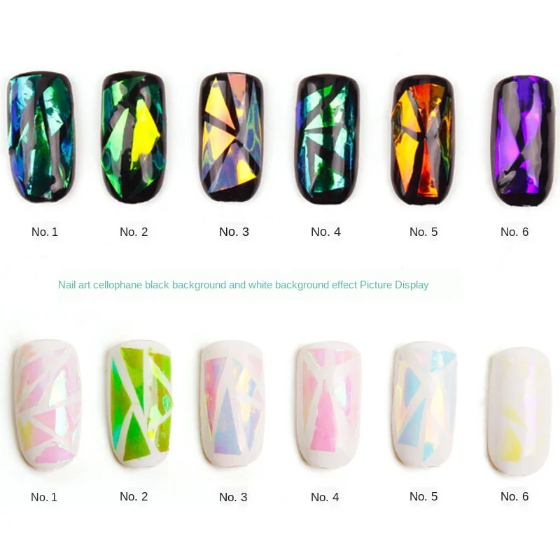  IMAGNAIL 21 цвет русалочка голографические наклейки для ногтей зеркальные
