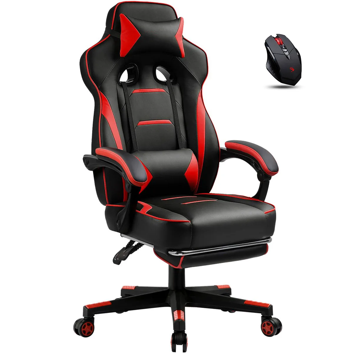Height Adjustable Gas Lifting Speaker Silla Gamer Computer Chair Pu Leather Gaming Chair With Footrest And Massage