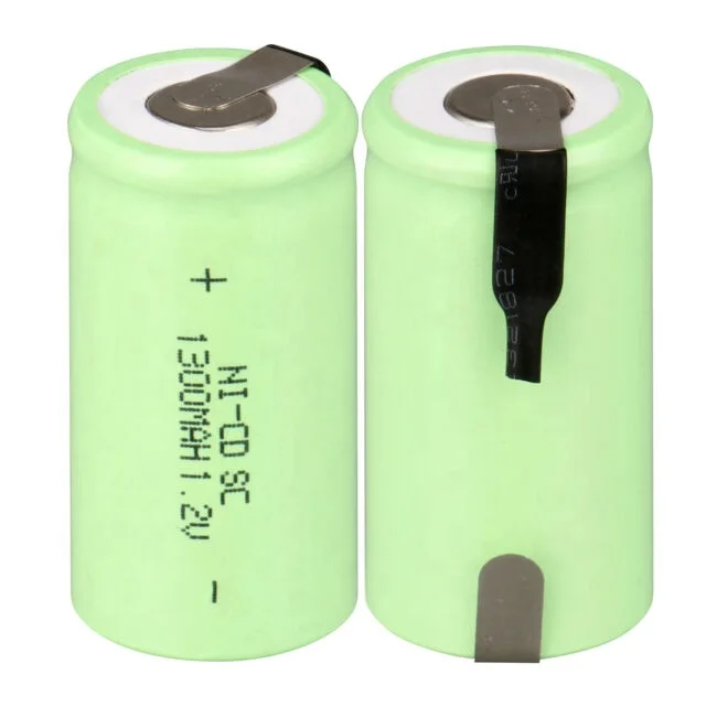 1.2V 1300mAh Sub C SC Ni-MH Rechargeable Battery Nickel Metal Hydride Batteries
