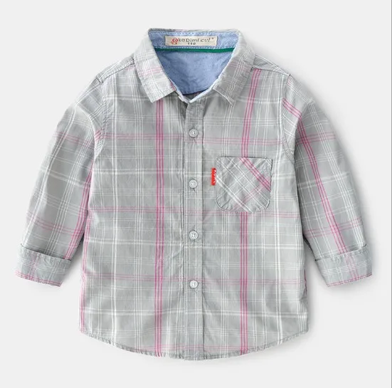 
Cotton Material Kid Boy Criss-cross Shirt Children Spring Autumn Top Clothes 