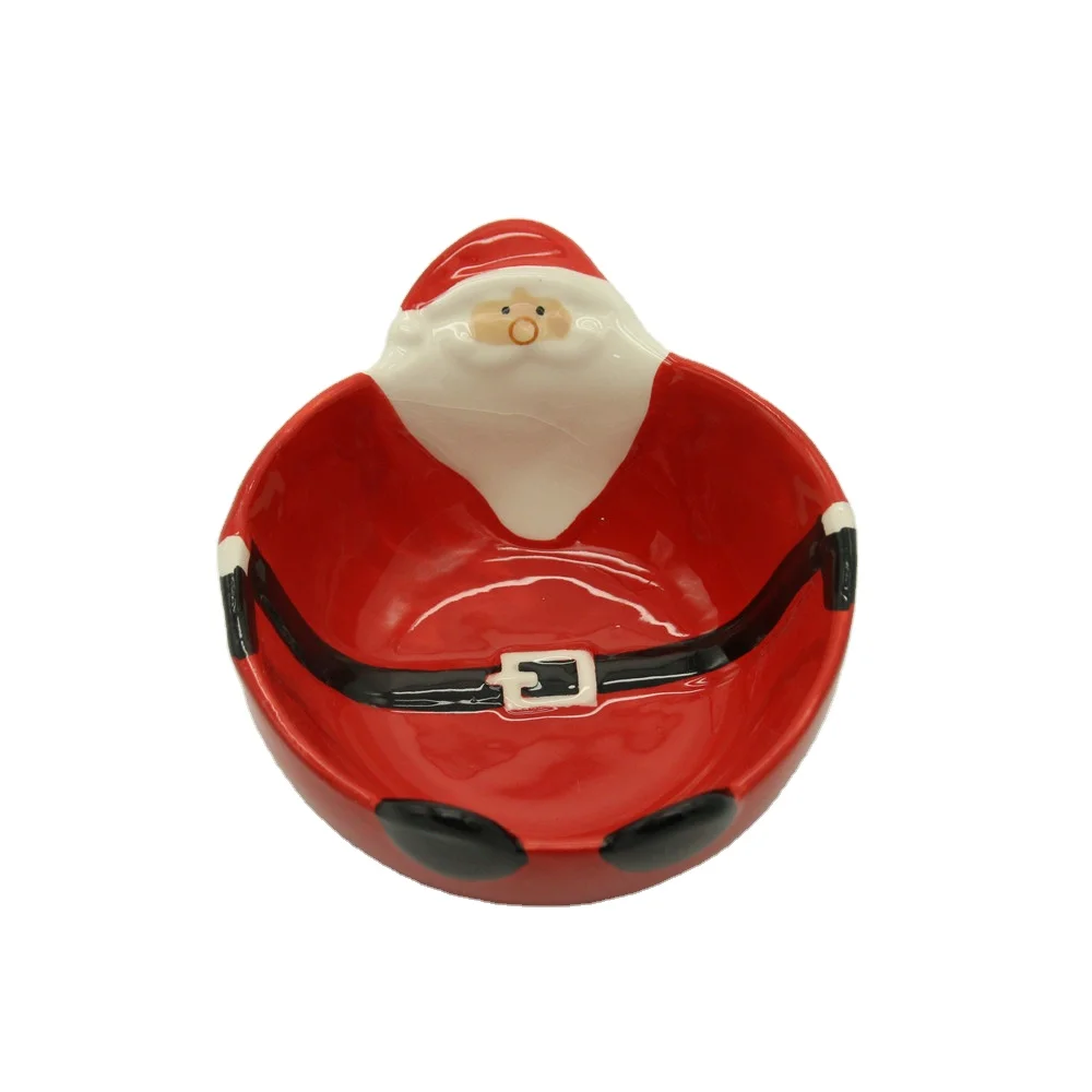 Красочная керамическая Рождественская чаша, Размер 9,5x11,5 см