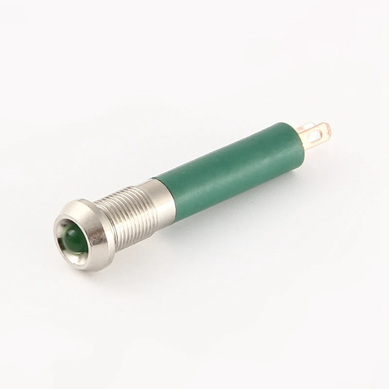 IP67 8mm mini Green Light 12v LED indicator light Waterproof