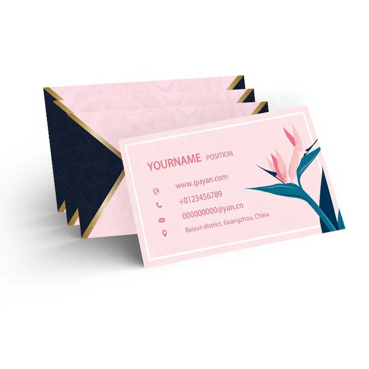China made wholesale low price printed right angle paper business cards