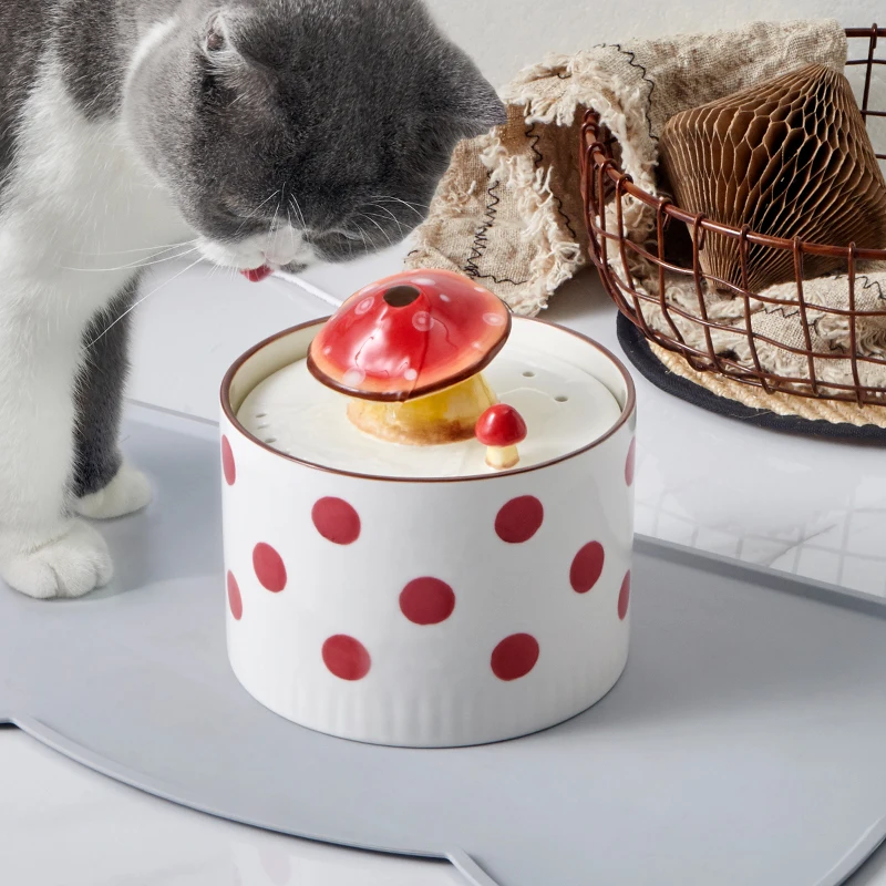 Automatic Pet Cat Water Fountain with USB, Dogs Mute Drinker Feeder Bowl, Drinking Dispenser Pet Drinker