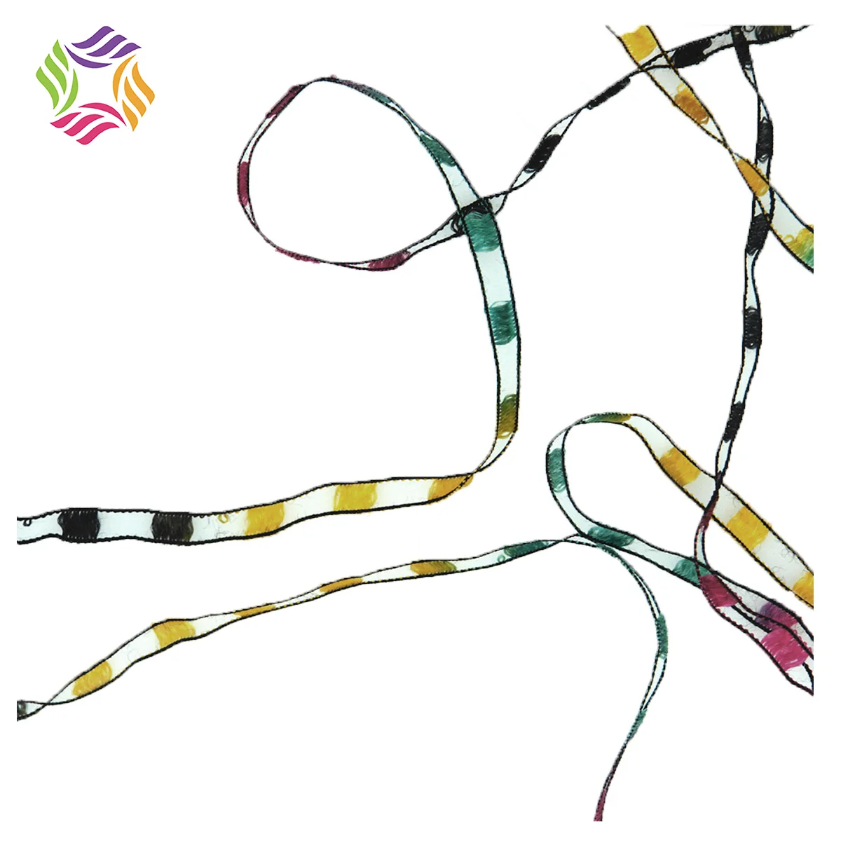 Charmkey Special Ladder Ribbon Yarn 100% Polyester Fancy Diy Craft Crochet Knitting