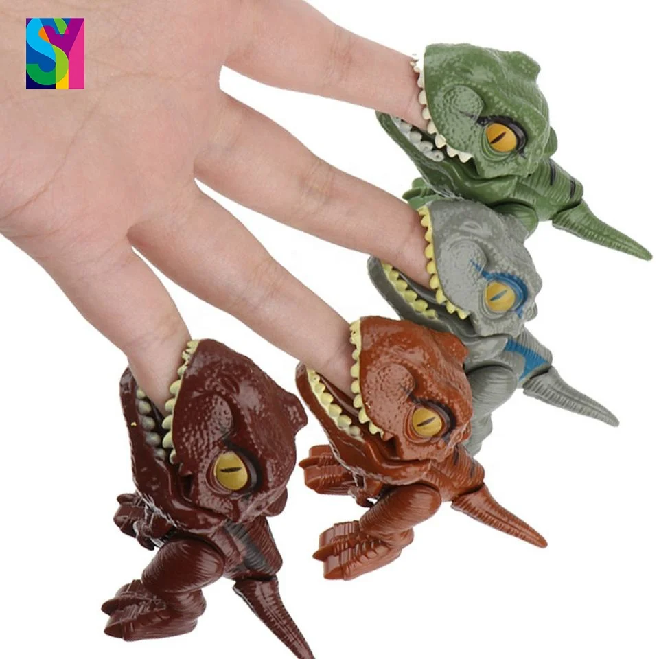 SY Funny Animal Tyrannosaurus Toy Plastic Hand Bite Finger Dinosaurs Toys