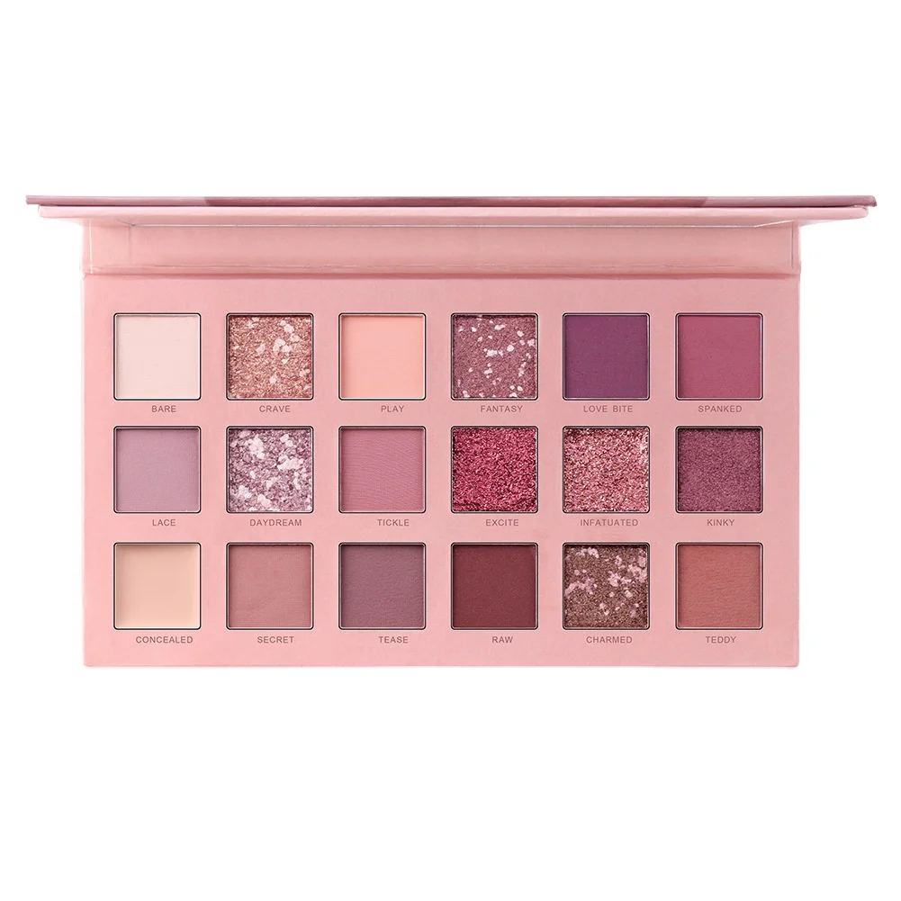 18 Color Eyeshadow Huda Mashed Potatoes Eyeshadow Shimmer Matte Sunset Adenium Obesum Eye Shadow Plate