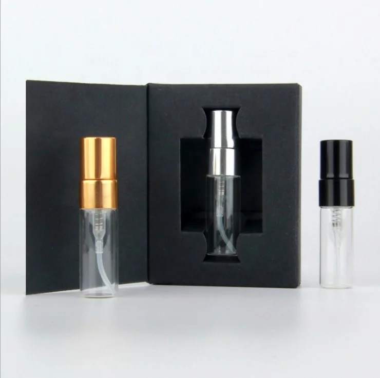Wholesale 5ml 10ml Portable Refill Perfume Spray Glass Bottle With Paper Box Package
