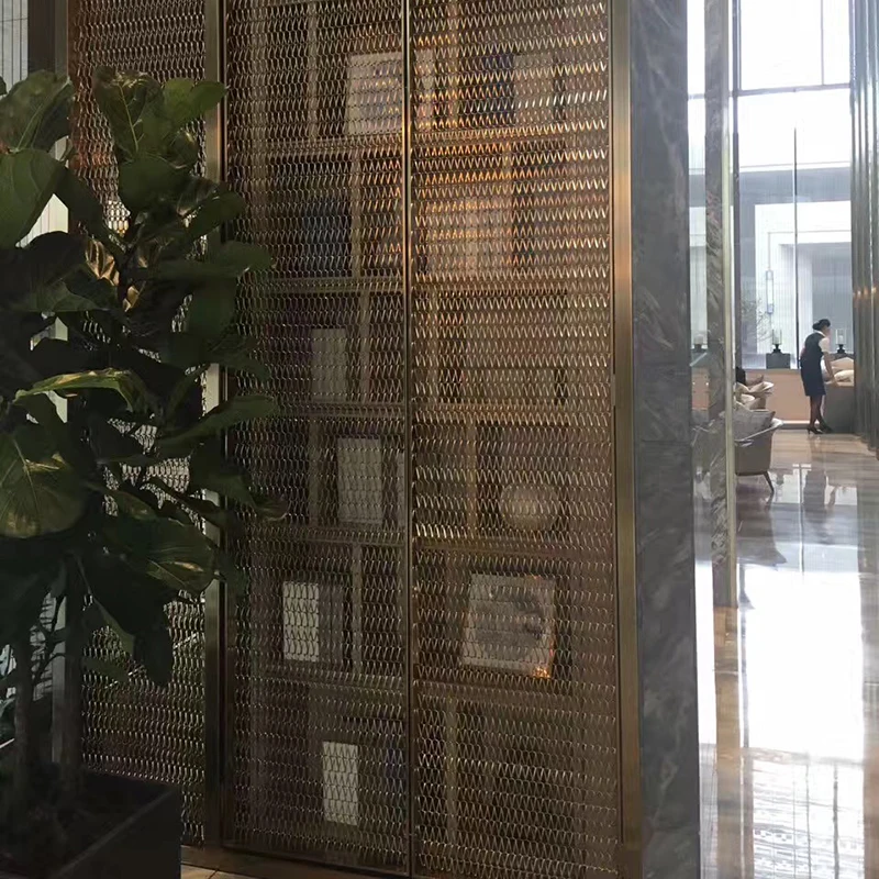 Stainless Steel Decorative Wire Mesh Screen, Architectural Mesh Curtain, Customized Metal Wire Ceiling Curtain