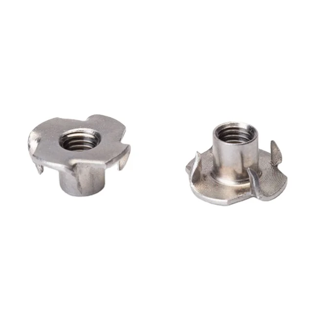 Под заказ, углеродистая сталь, цинкованная T-образная гайка, нержавеющая сталь, четыре челюсти T-образная гайка