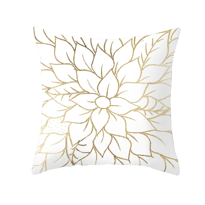 
Hawaii Gold Yellow Palm Leaf Sunflower Pattern Pillowcases Throw Pillow Cover Soft Cushion Cover for Bedroom Chair Car 