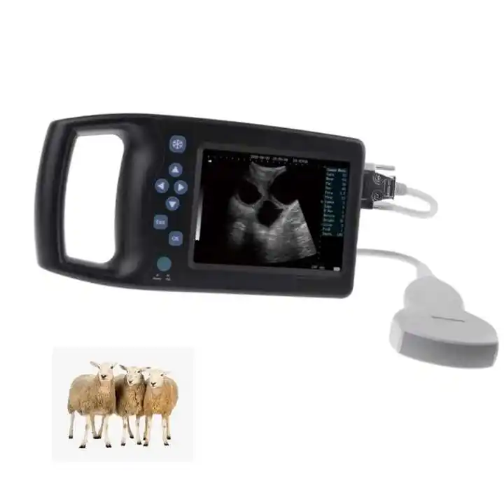 Factory!Veterinary Portable Livestock Ultrasound Machine Vet Ultrasound Scanner Convex Probe For Goat Pig Equine Pregnancy