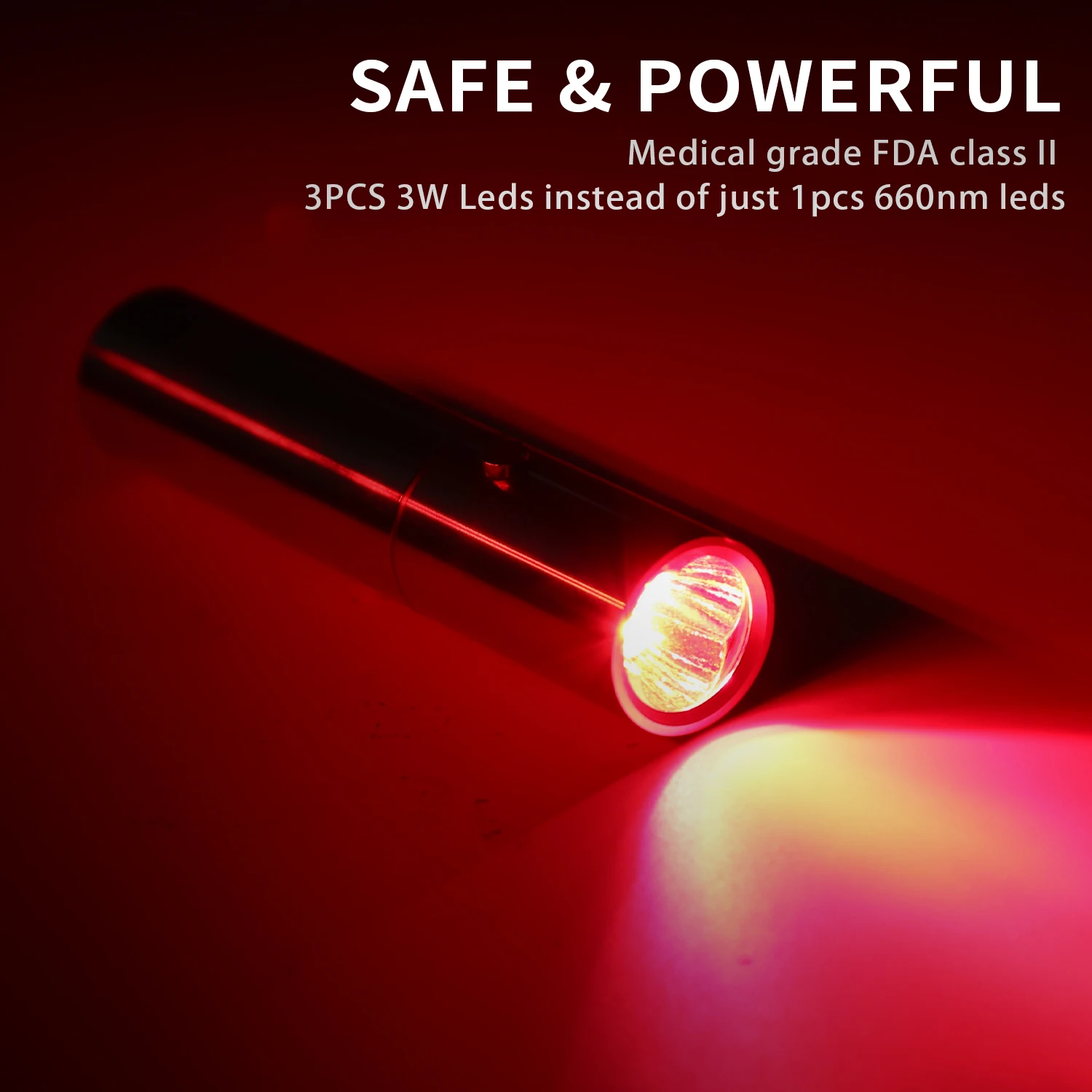 
Hot Selling Portable Joint Pain Relief Torch 630Nm 660Nm 850Nm Near Infrared Led Red Light Therapy Devices 