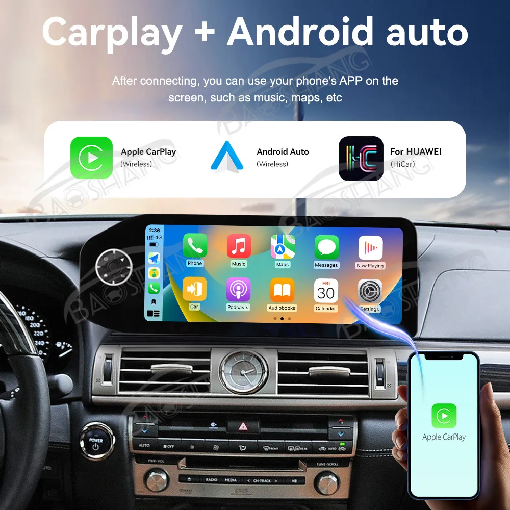 12.3' Car Radio For Lexus LS 2013-2016 Android 13 GPS Navi Multimedia Player Auto Wireless Display Head Unit HD Touch Screen
