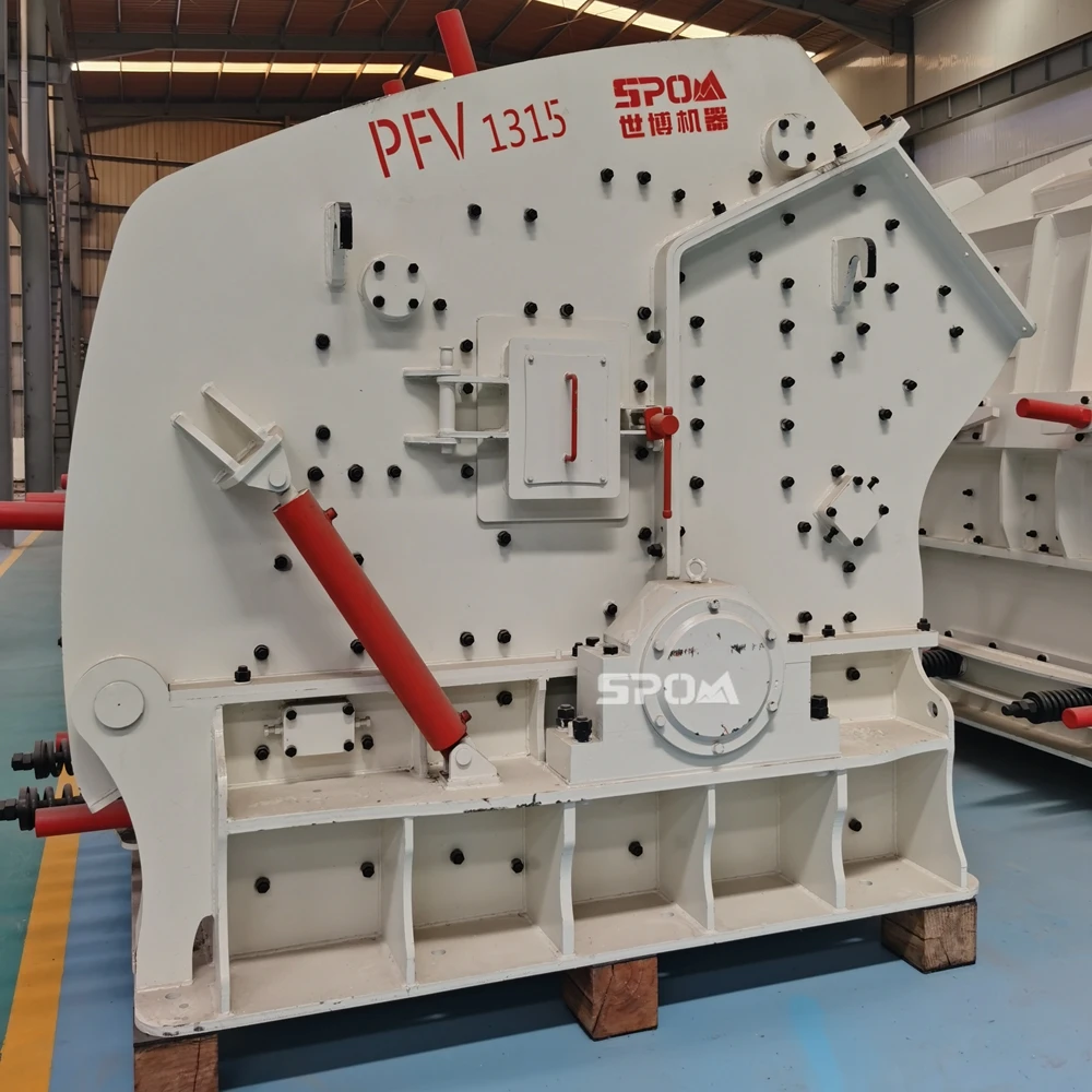 Mining and quarrying 150 tph 200 tph 250 tph granite chromite ore three cavity impact crusher pf 1315 pebble stone